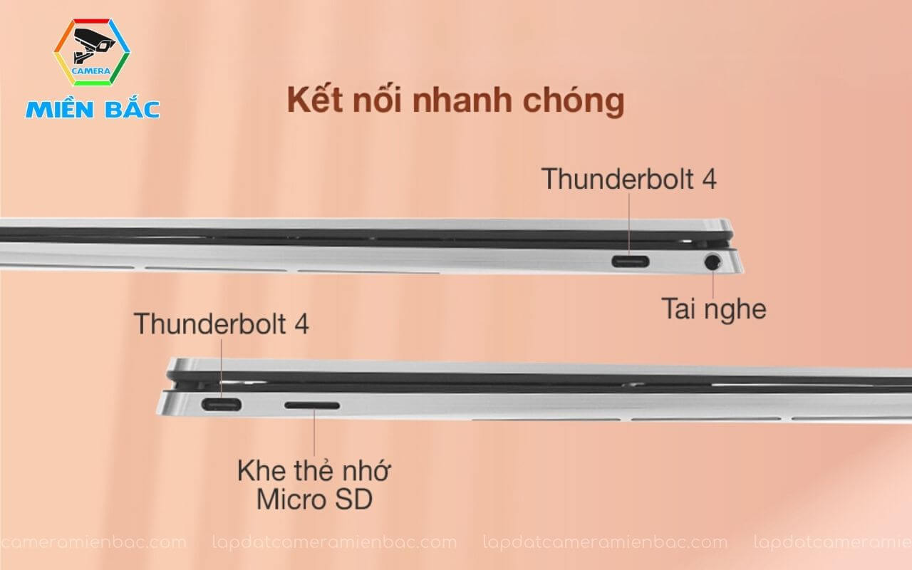 Laptop Dell XPS 13 9310 2in1 Core i7 - 1165G7 10 Laptop 9310 2in1 Core i7 hỗ trợ kết nối hiện đại và thuận tiện