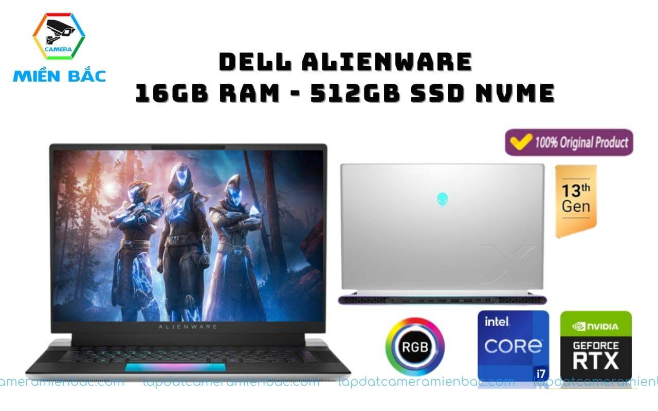 Laptop Dell Alienware x16 Core I7 - 13620H 6 Laptop Dell Gaming Alienware hỗ trợ bộ nhớ khủng