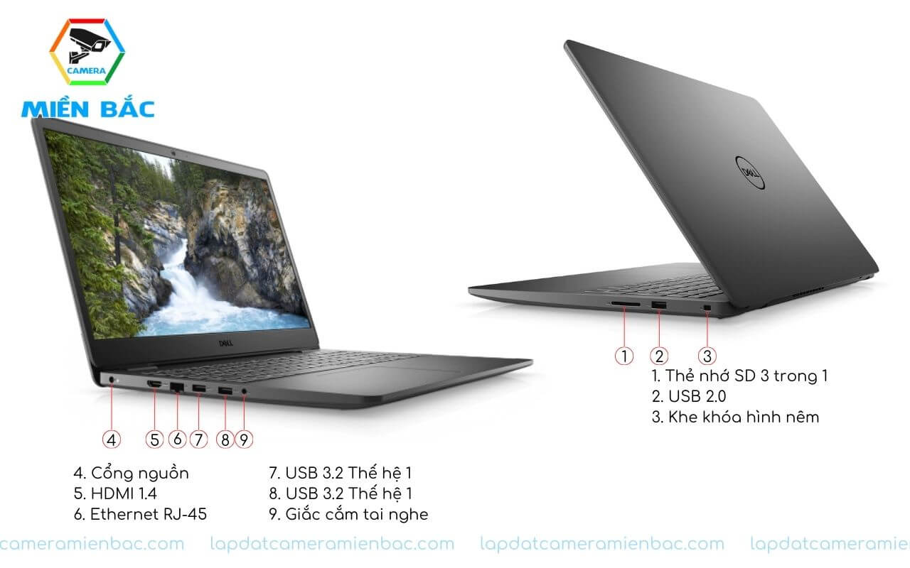 Laptop Vostro 3500 Được trang bị nhiều cổng kết nối tiện lợi