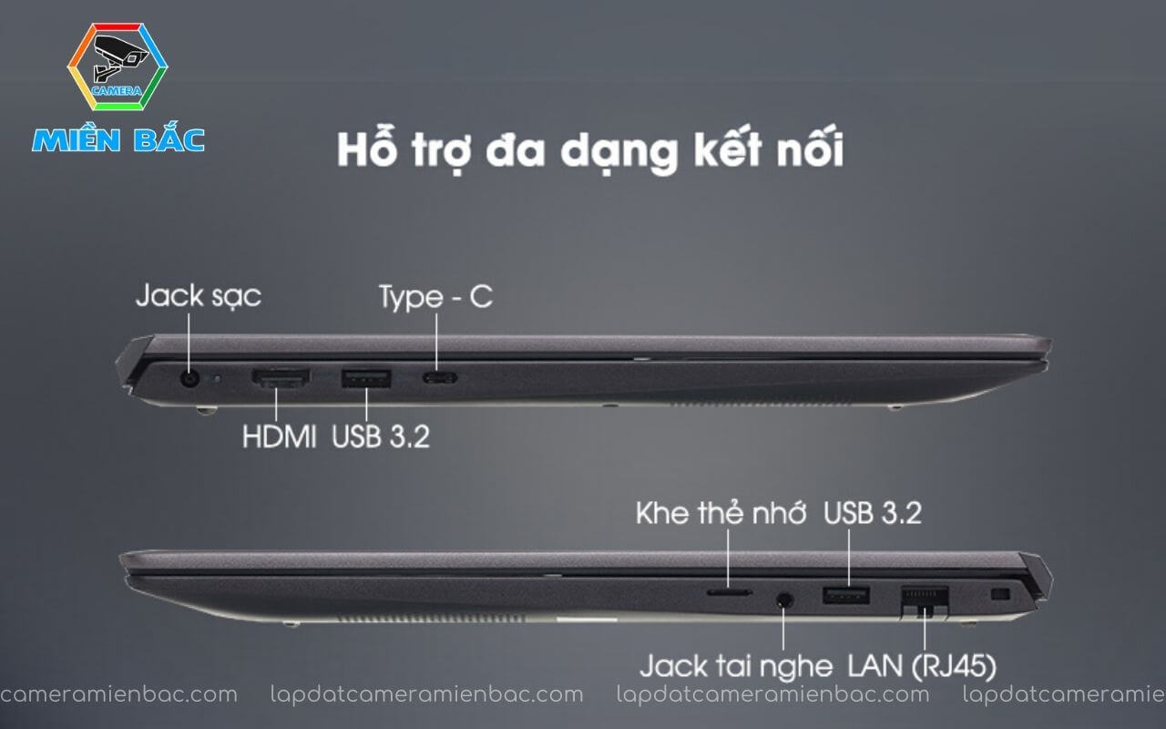 Laptop Dell Vostro 5502 core i5 - 1135G7 9 Laptop Vostro 5502 trang bị nhiều cổng kết nối cho người sử dụng