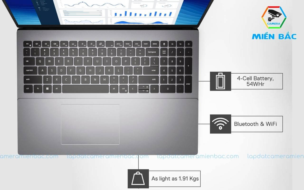 Laptop Vostro 5625 có thiết kế hiện đại tiện lợi cho người dùng