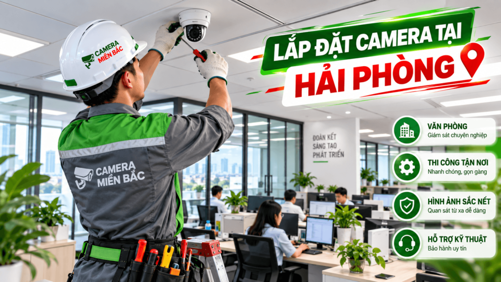 Lắp Đặt Camera Tại Hải Phòng Uy Tín, Giải Pháp Phù Hợp Cho Cửa Hàng Gia Đình Và Doanh Nghiệp 1 lắp camera công ty tại Hải phòng